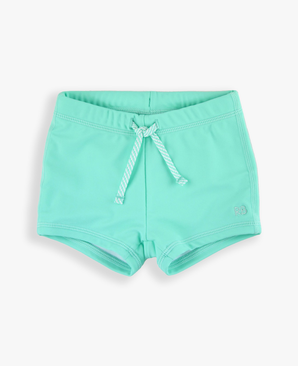 Island Blue Shortie Swim Trunks
