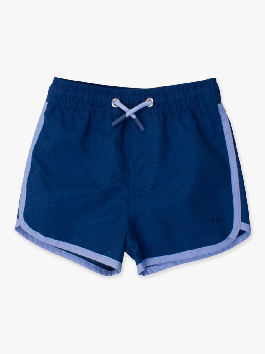 Navy Dolphin Hem Swim Trunks - 3-6m