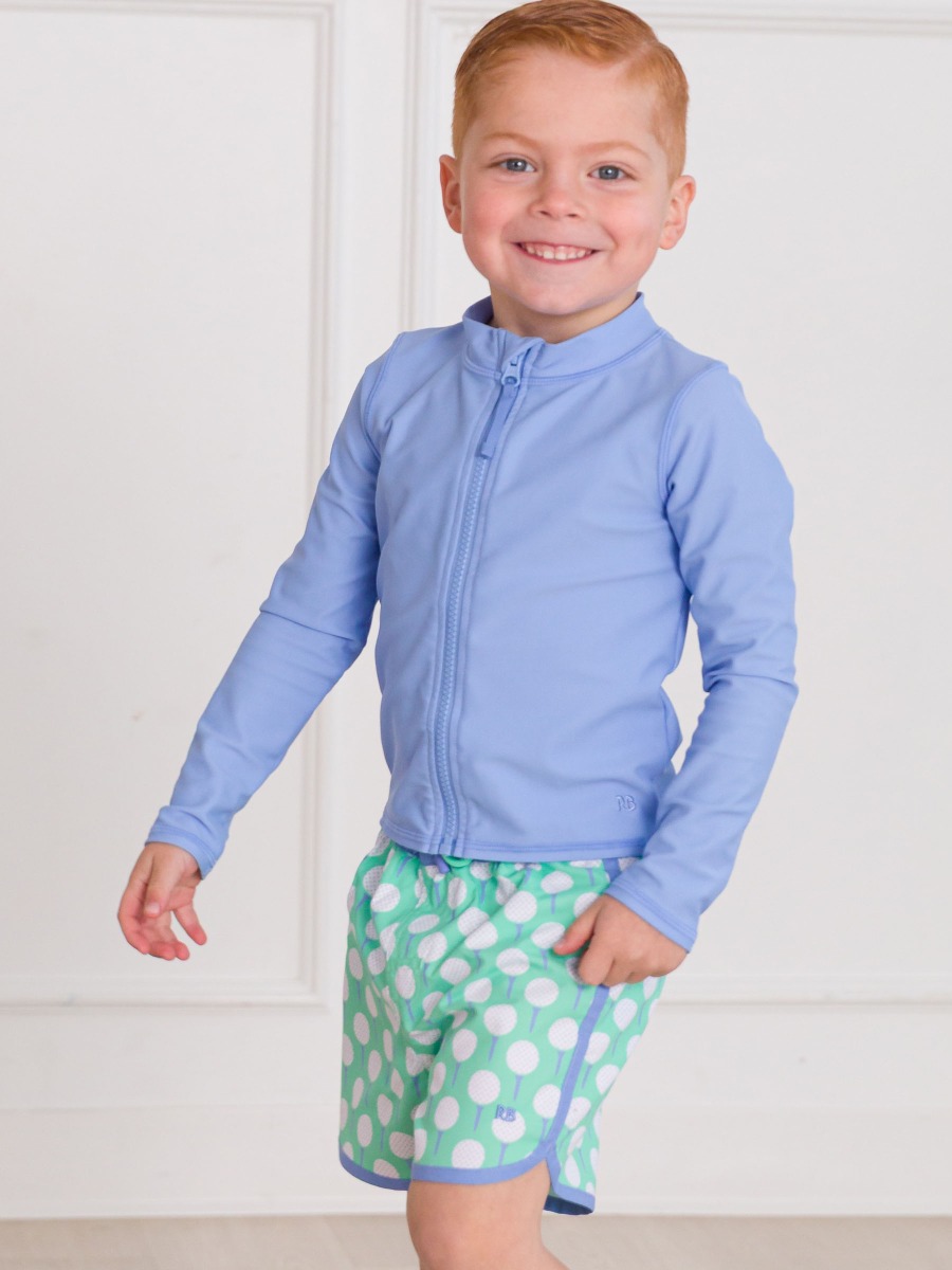 Tee Time Dolphin Hem Swim Trunks