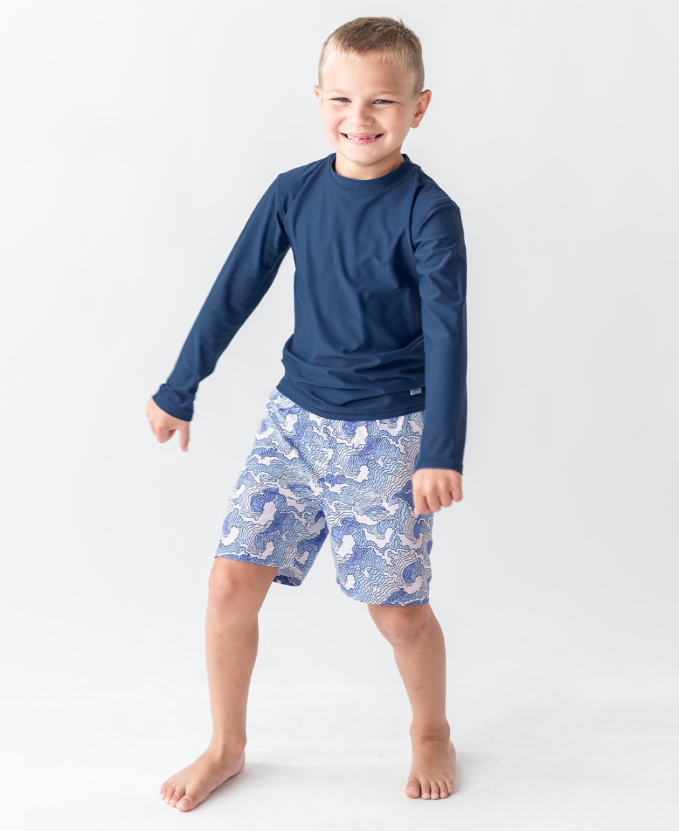 Navy Long Sleeve Rash Guard