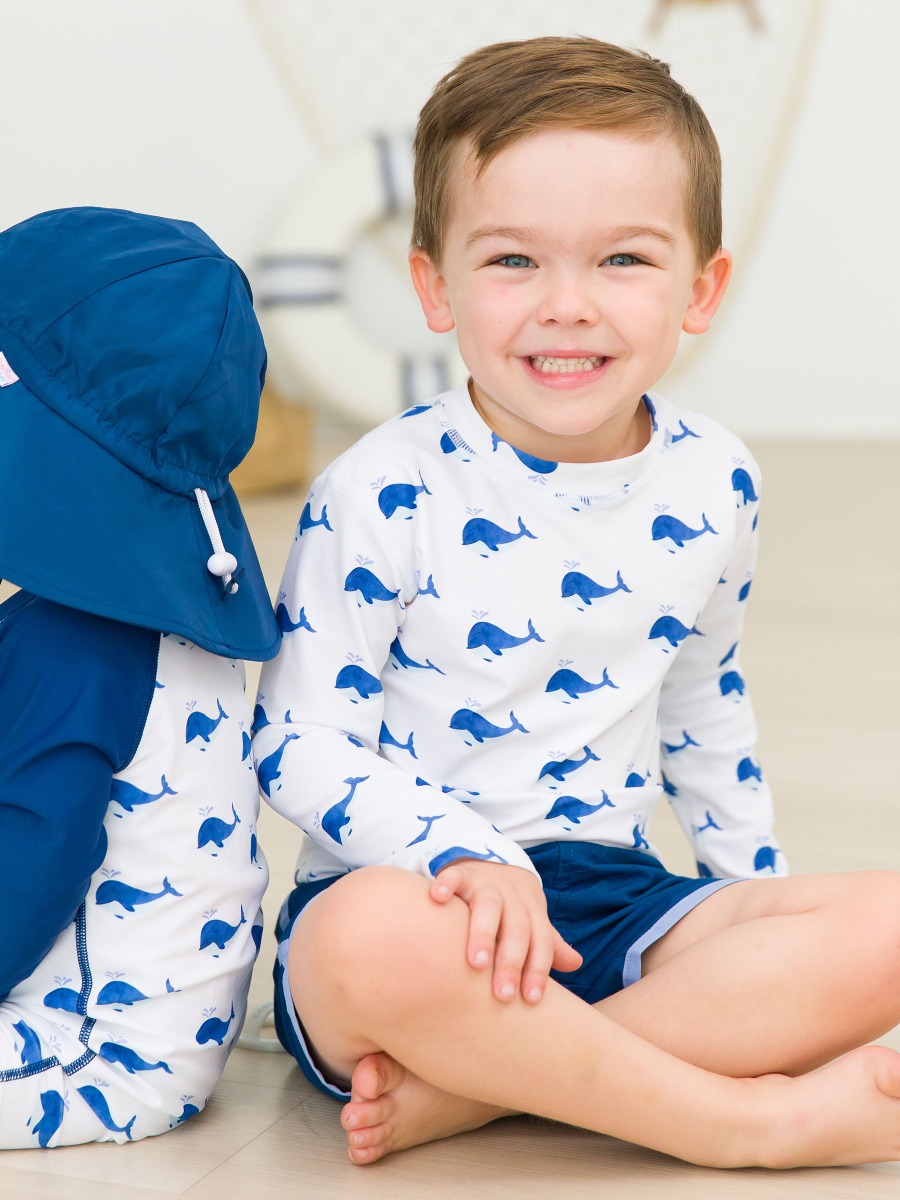 Whale Friends Long Sleeve Rash Guard
