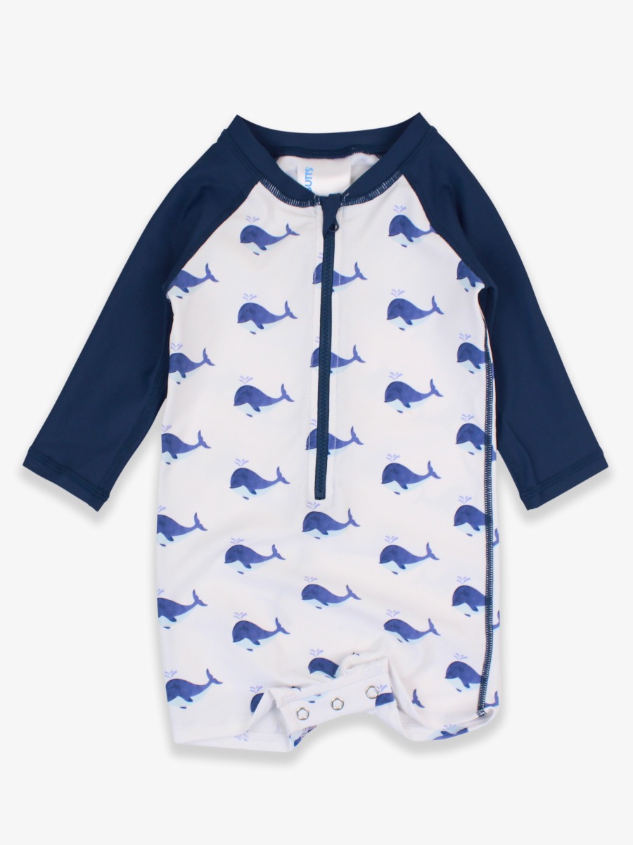 Whale Friends Long Sleeve One Piece Rash Guard