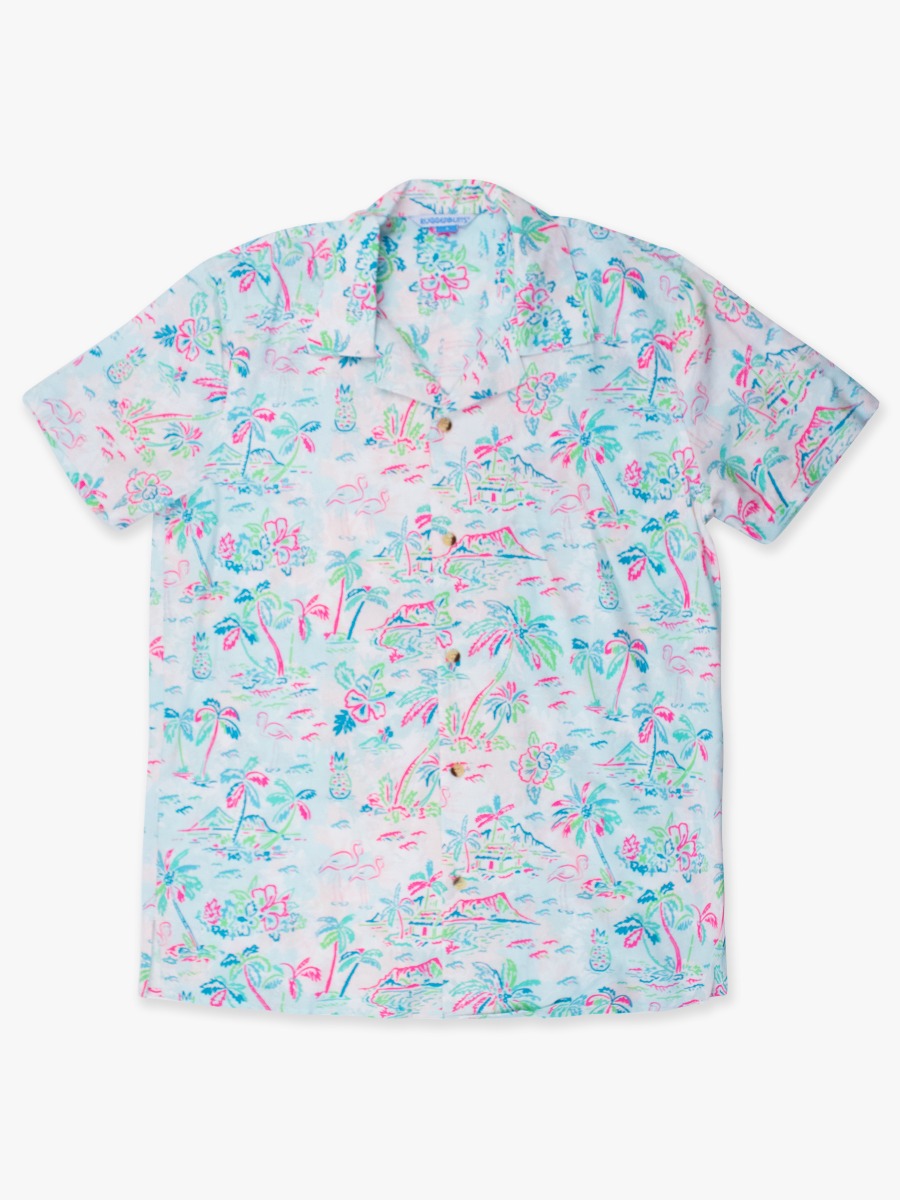 Tropical Resort Men's Short Sleeve Camp Shirt