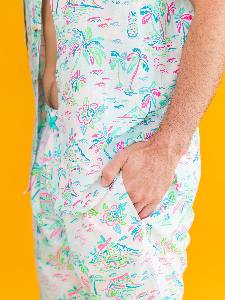 Tropical Resort Men's Swim Trunks