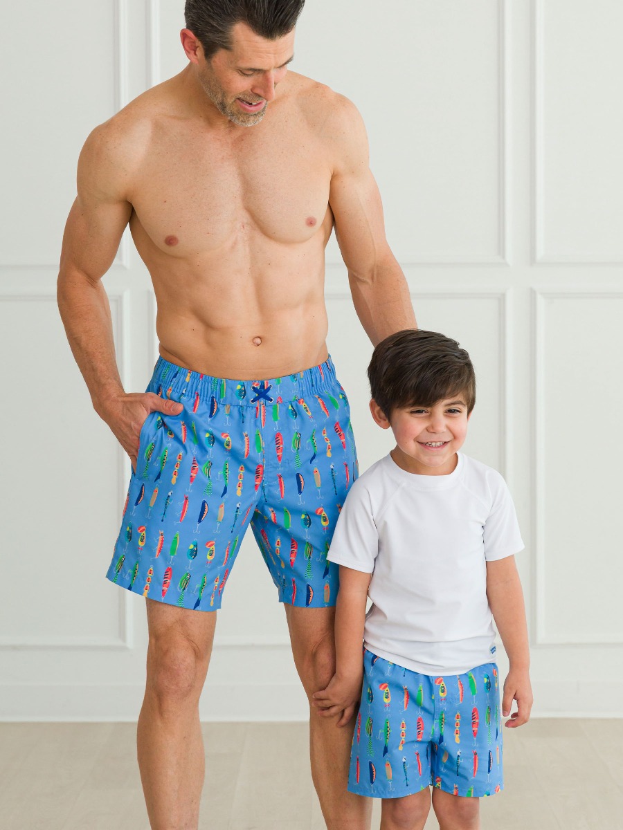 Gone Fishin' Men's Swim Trunks