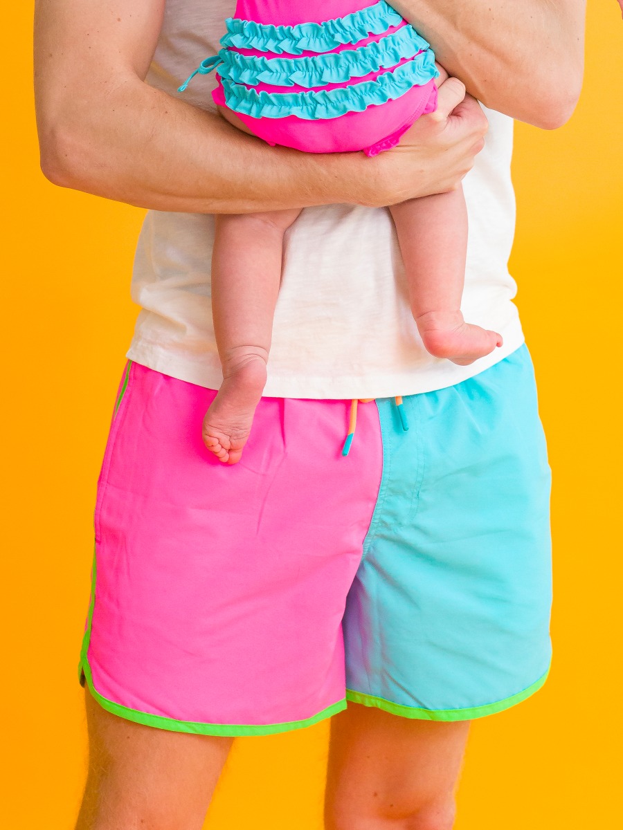 Men's Dolphin Hem Swim Trunks Men's Dolphin Hem Swim Trunks