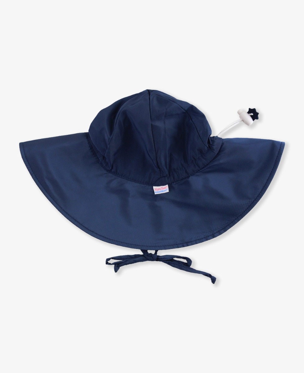 Navy Protective Sun Hat - RuffleButts.com