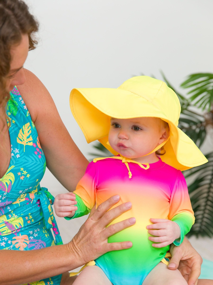 Neon Yellow Sun Protective Hat