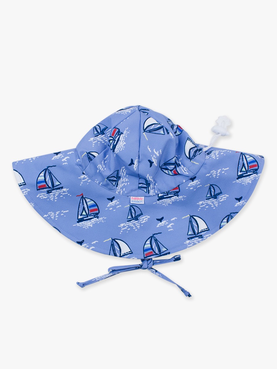 Blue Seas the Day Printed Sun Protective Hat