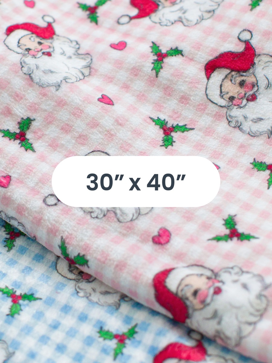 Dear Santa Baby Printed Plush Minky Blanket 