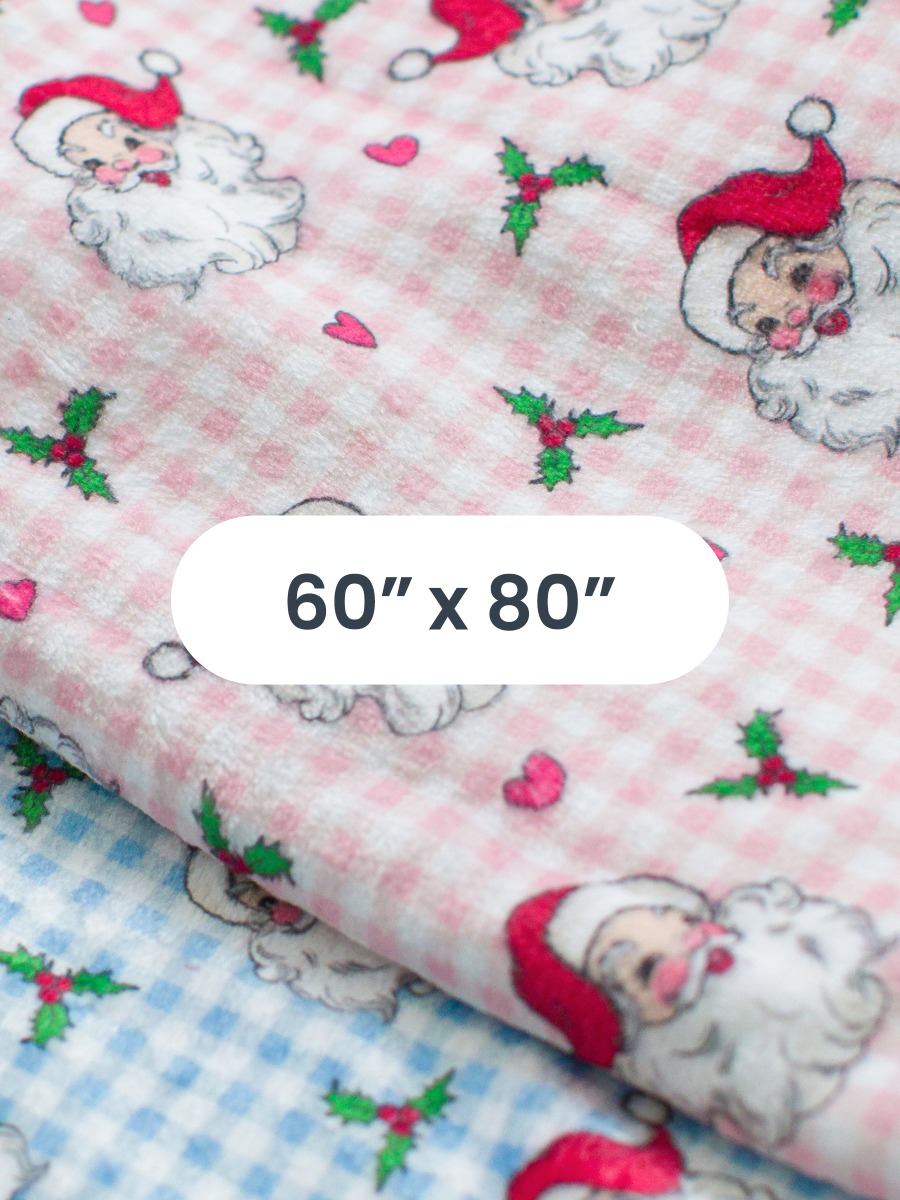 Dear Santa Throw Printed Plush Minky Blanket 