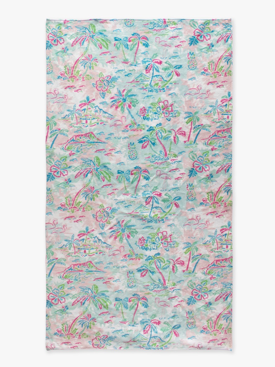 Tropical Resort Printed Beach Towel 