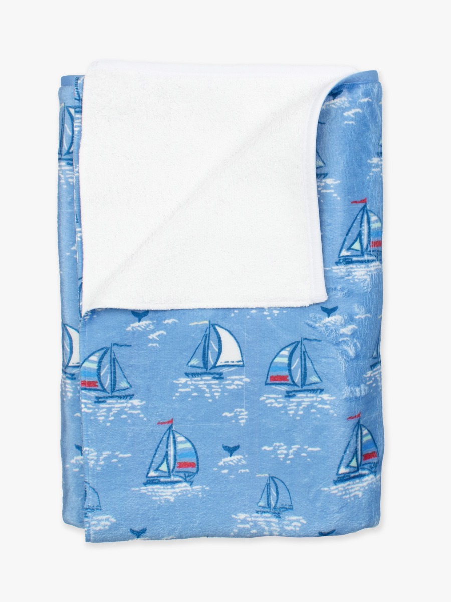 Blue Seas the Day Printed Beach Towel