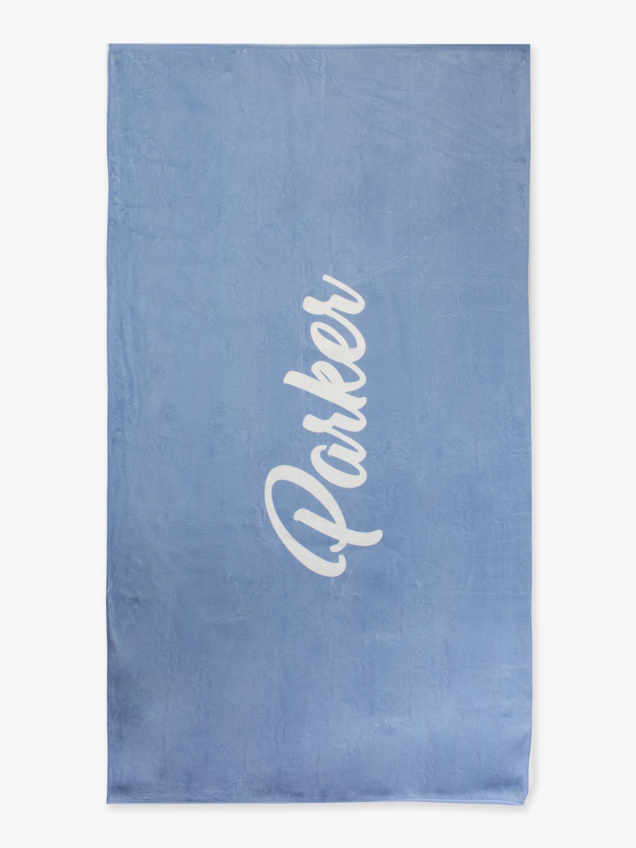 Periwinkle Blue Personalized Beach Towel - 30&quot; x 60&quot;