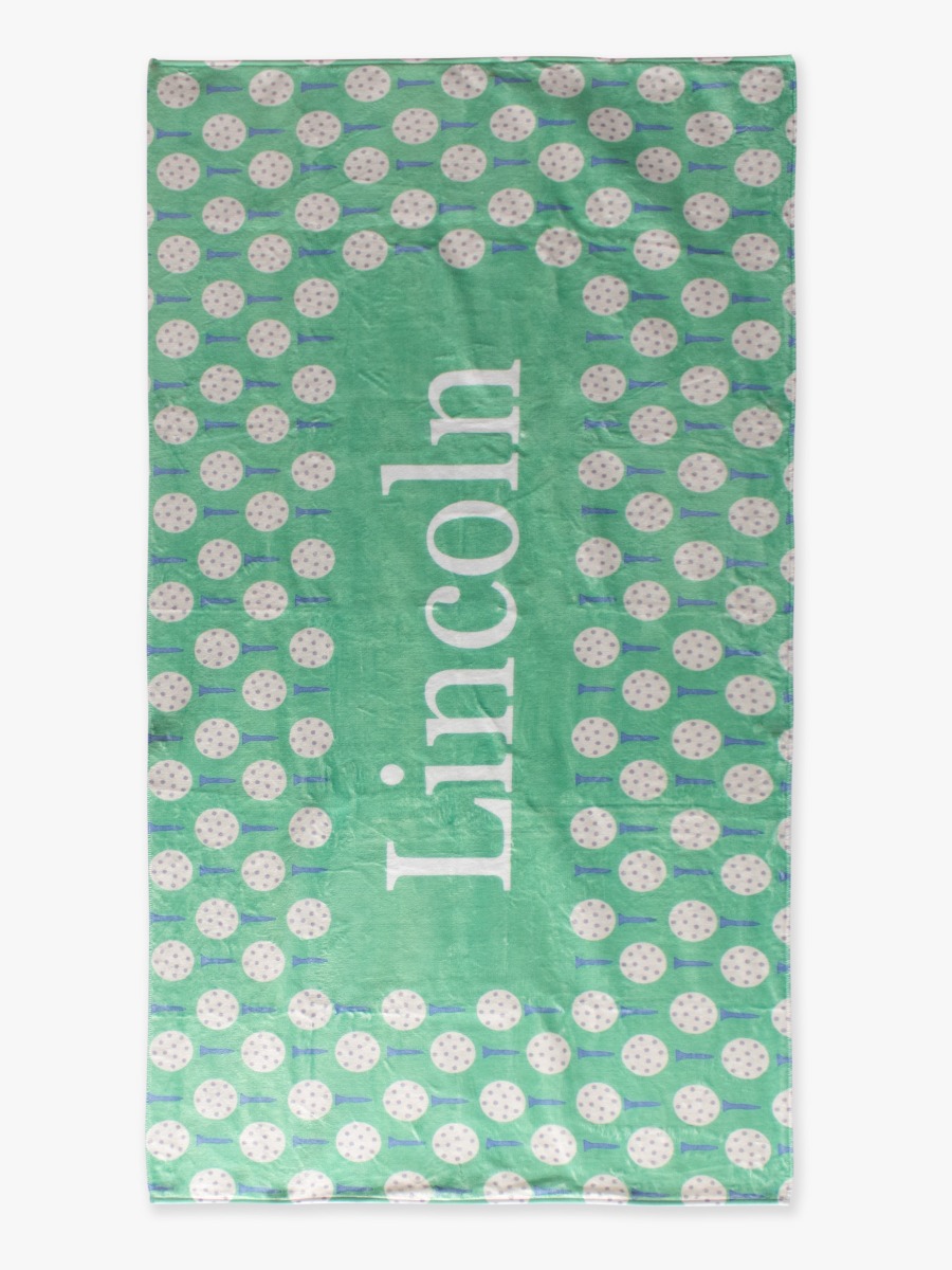Tee Time Personalized Beach Towel - 30&quot; x 60&quot;