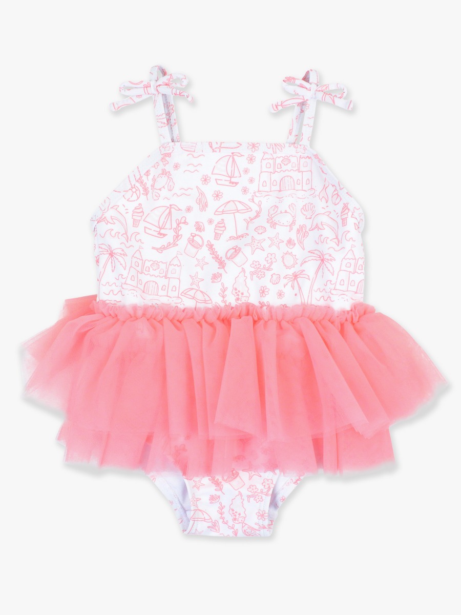 By the Seaside Tulle Skirted One Piece