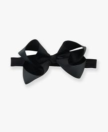 Black Bow Headband - Rufflebutts.com