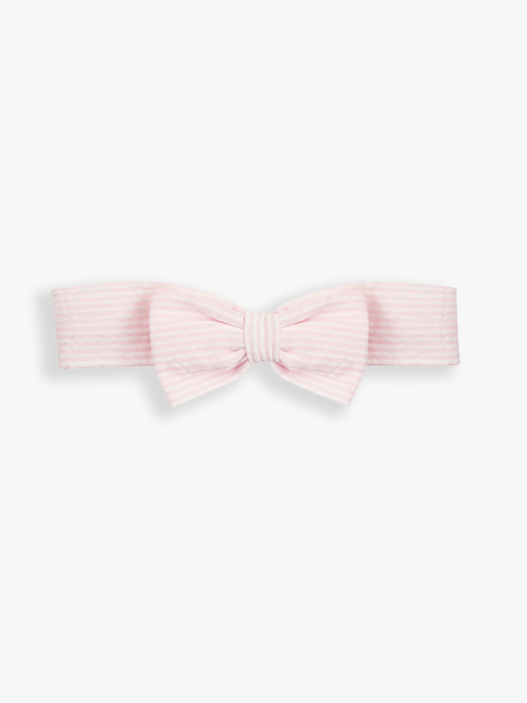 Pink Seersucker Woven Headband