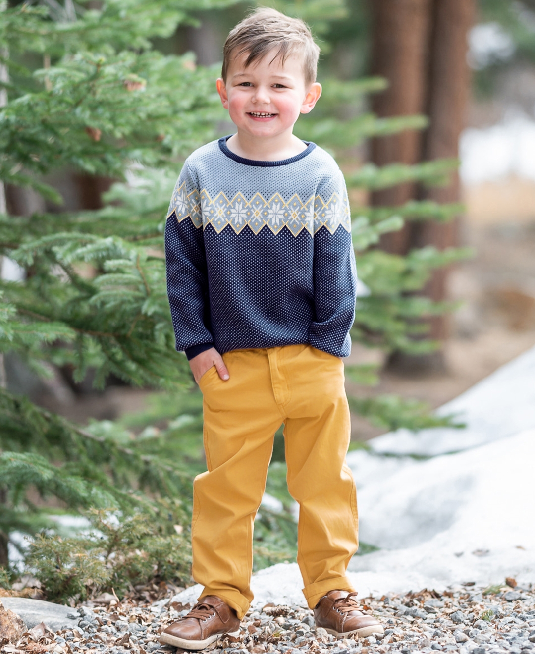 Blue Fair Isle Sweater 