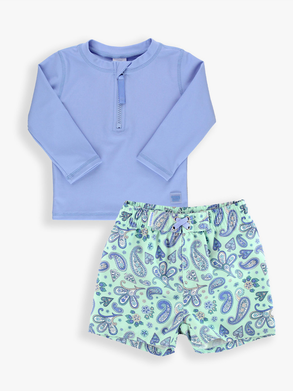 Peri Zipper LS RG & Sea Glass Paisley Trunk Set