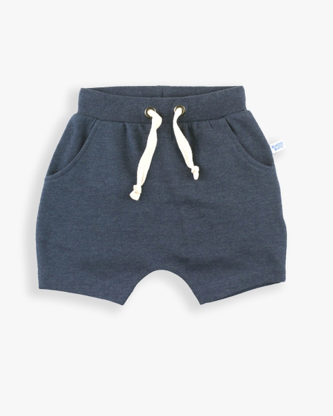 Heather Navy Jogger Shorts
