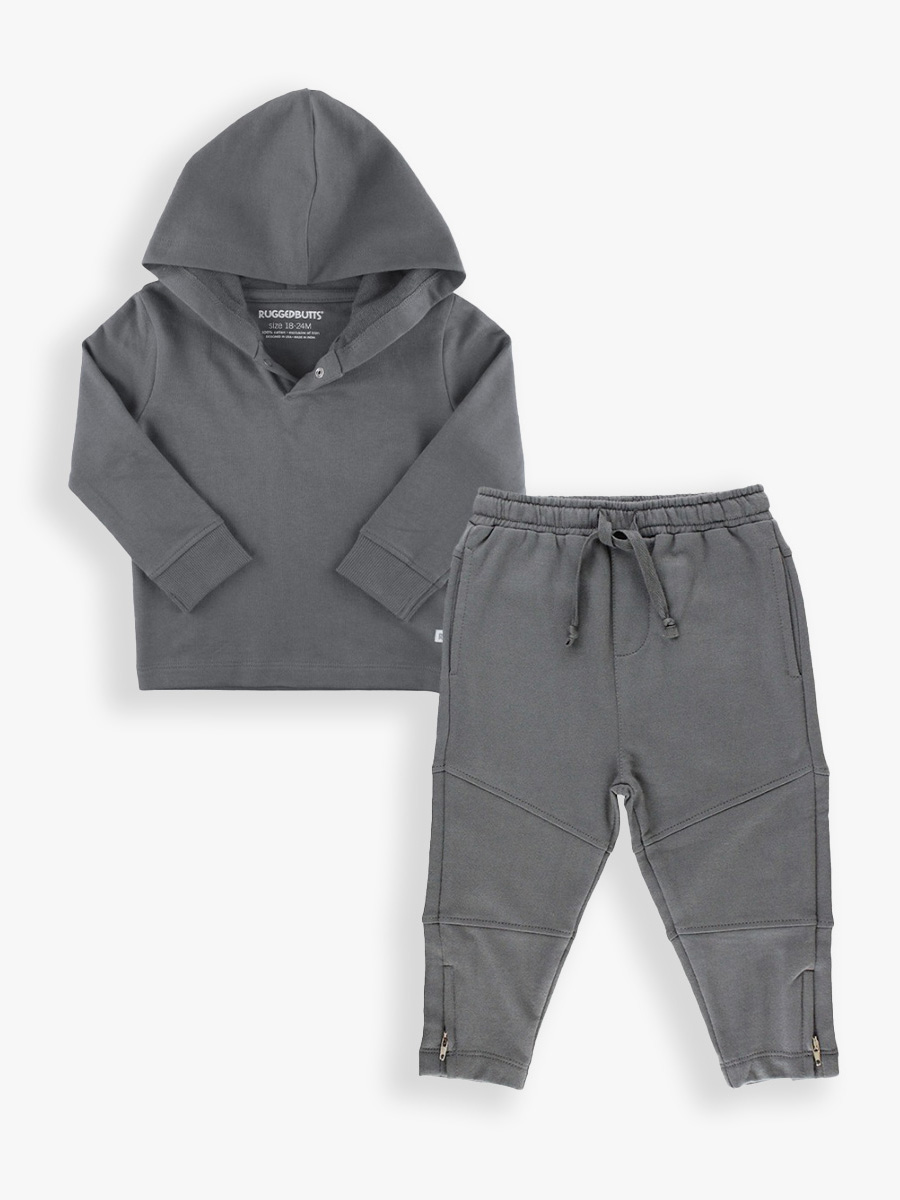 Boys Smoke Hooded Sweatshirt & Track Pants