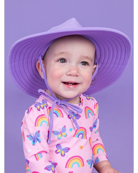Wisteria Purple Swim Hat