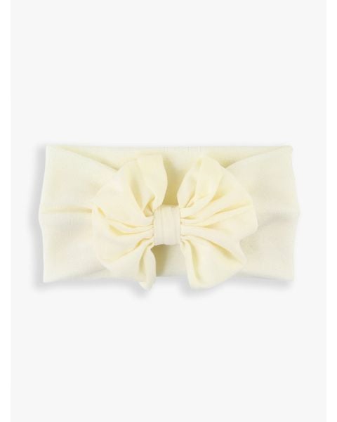 Ivory Big Bow Headband