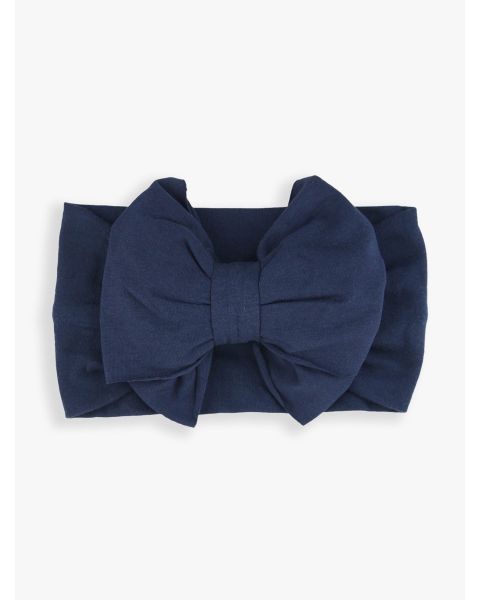 Dark Navy Big Bow Headband