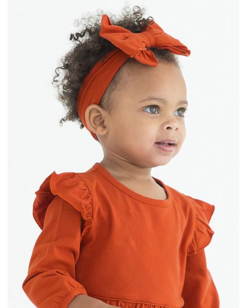 Rust Big Bow Headband