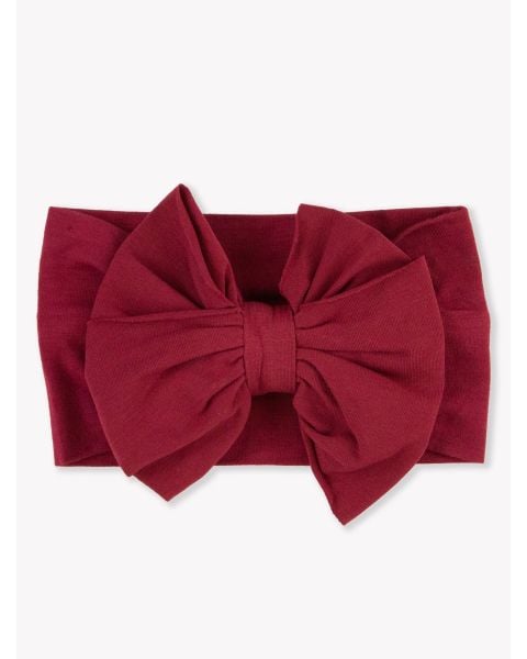 Dark Cherry Big Bow Headband