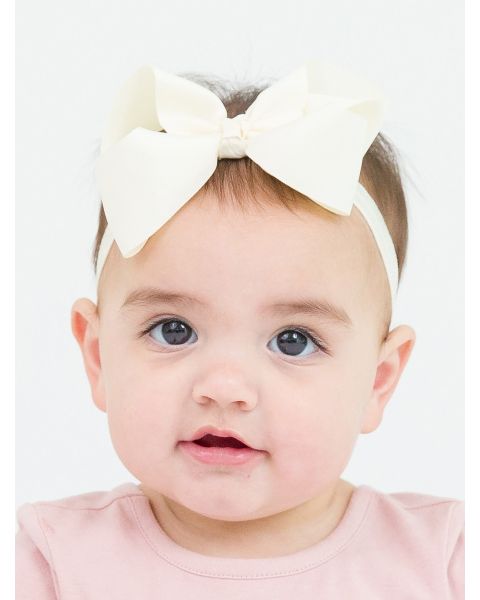 Ivory Bow Headband