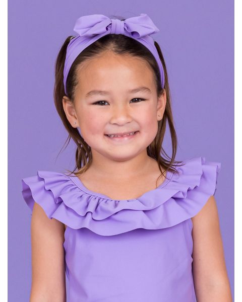 Wisteria Purple Swim Bow Headband