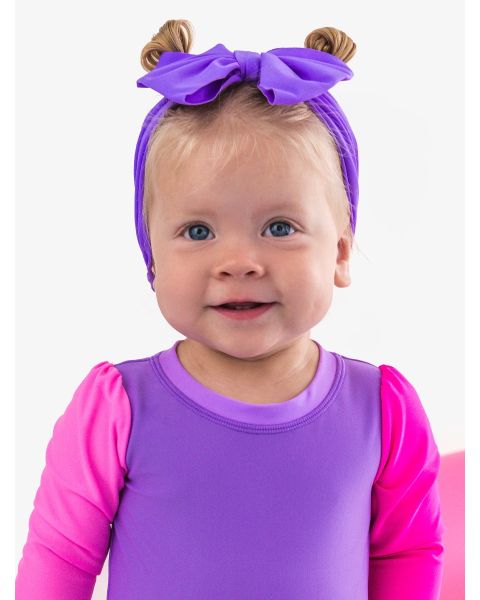 Neon Purple Swim Bow Headband