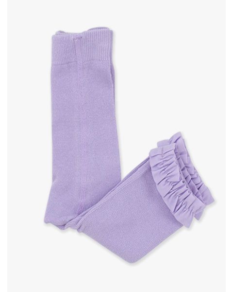 Lavender Footless Ruffle Tights