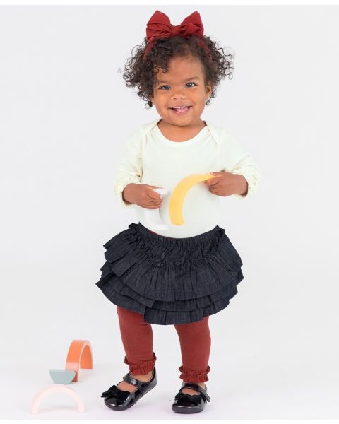 Rosewood Footless Ruffled Tights