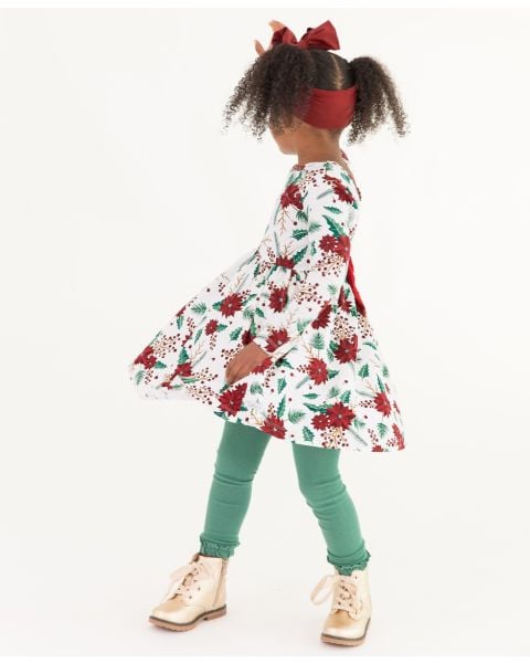 Spruce Footless Ruffled Tights