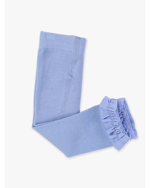 Periwinkle Blue Footless Ruffle Tights