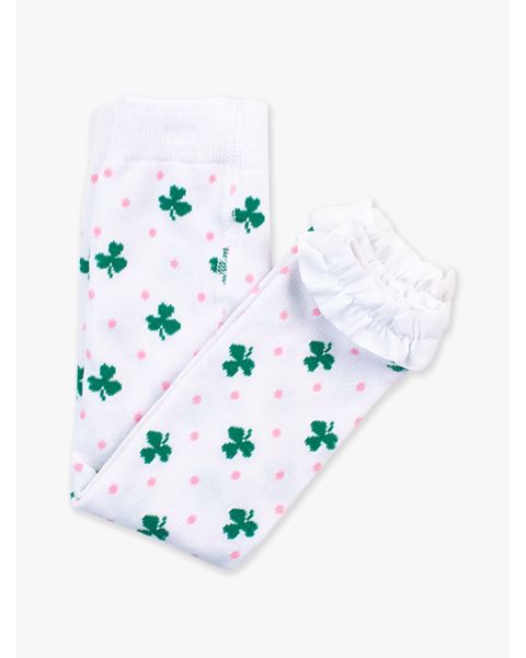 Shamrock Sweetie Patterned Footless Ruffle Tights