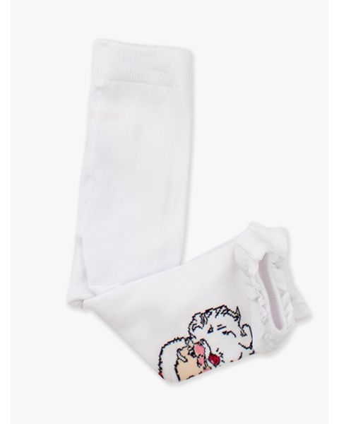 Santa Joy Patterned Footless Ruffle Tights