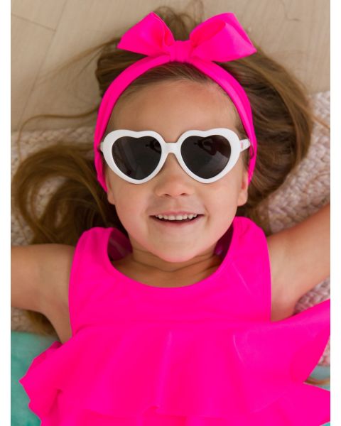 White Heart Shaped Sunglasses