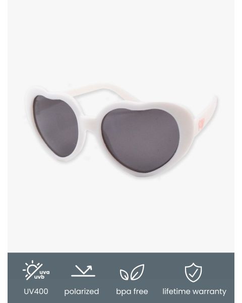 White Heart Shaped Sunglasses