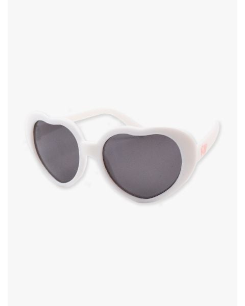 White Heart Shaped Sunglasses