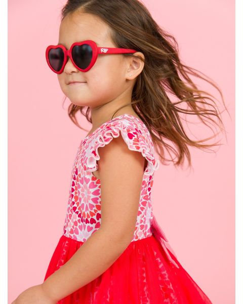 Red Heart Shaped Sunglasses