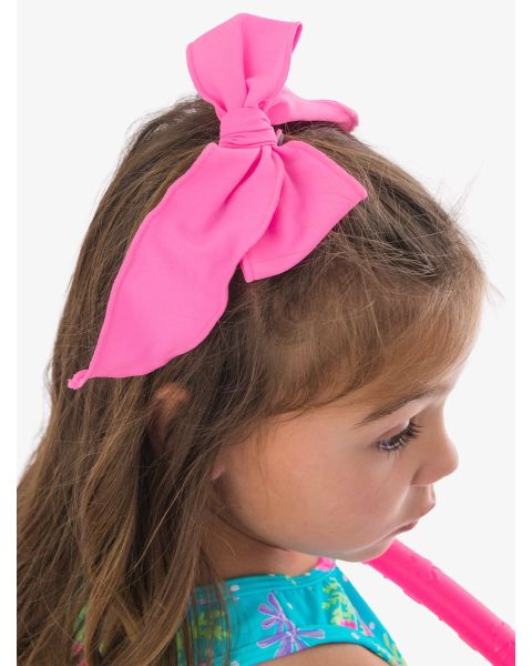 Neon Pink Active Bow