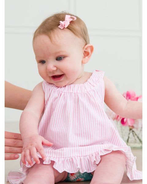 Pink Small Bow Clip Set