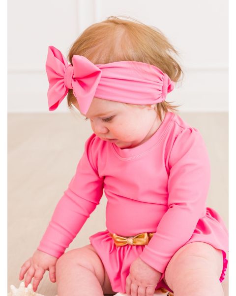Rose Shimmer Swim Bow Headband