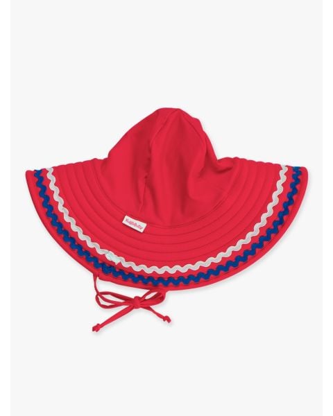 Vintage Red Ric Rac Swim Hat
