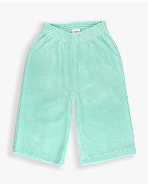 Vintage Aqua Terry Knit Wide Leg Pants