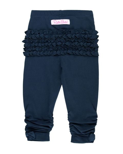 Dark Navy Ruched Bow Leggings